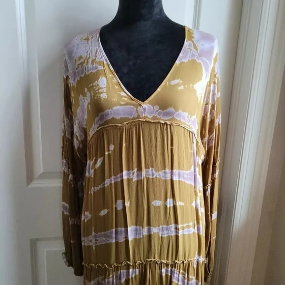 Young Fabulous & Broke Josette Maxi Tie Dye Bohemian Dress Size S 😍 - Picture 6 of 9